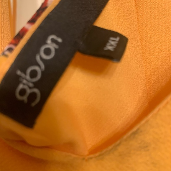 Yellow Floral Gibson Dress Size XXL - Picture 3 of 4